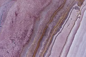 Aerial view looking down onto colourful Sandstone slabs - Colourful Textured Abstract