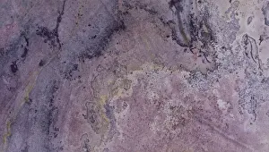 Aerial View Prints: Aerial view looking down onto colourful Sandstone slabs - Colourful Textured Abstract