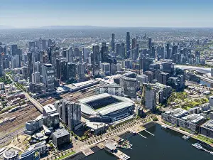 Aerial view of Melbourne