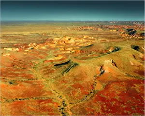 Images Dated 28th July 2011: An aerial view of the Painted Hills, outback South Australia