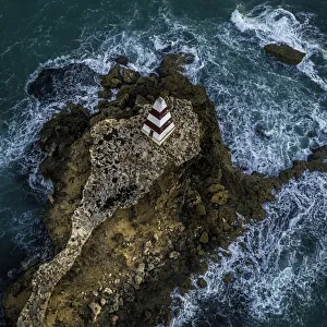 Aerial view of the Robe Obelisk Aerial view of the Robe Obelisk