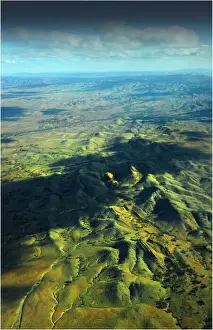 Images Dated 26th July 2011: Aerial view of the rugged mountain ranges of the Southern Flinders Ranges in South Australia