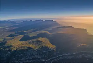 Semi Arid Prints: An aerial view of the rugged
