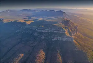 Semi Arid Prints: An aerial view of the rugged