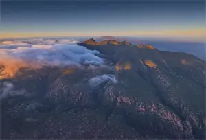 Semi Arid Prints: An aerial view of the rugged
