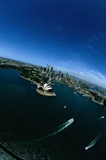 Opera House Prints: Aerial View of the Sydney Opera House in Australia