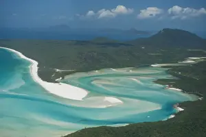 Waters Prints: Aerial view of Whitehaven in the Whitsunday Islands, Queensland, Australia