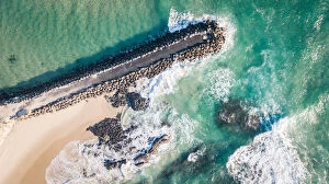 Aerial Beach Photography Collection: Aerials over Cudgen Creek, Kingscliff