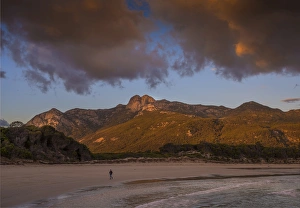Afternoon light and approaching dusk at Trousers point, Flinders Island, Bass Strait Afternoon light and approaching dusk at Trousers point, Flinders Island, Bass Strait