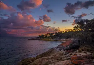 Afternoon light and approaching dusk at Trousers point, Flinders Island, Bass Strait, Tasmania, Australia
