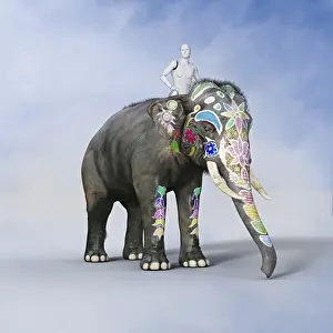One Animal Prints: ai, android, animals, art, artificial intelligence, augmented reality, bionic, celebration