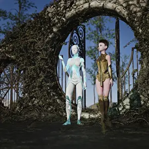 Friend Prints: ai, ar, artificial intelligence, augmented reality, bonding, brunette, color image
