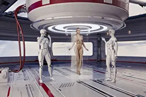 Transport Prints: ai, ar, artificial intelligence, augmented reality, color image, concept, cyborg