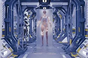 ai, ar, artificial intelligence, augmented reality, cold, color image, concept, confinement