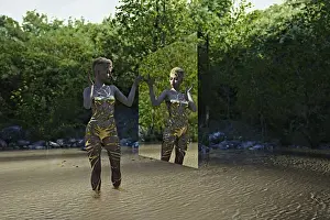 Hovering Prints: ai, ar, artificial intelligence, augmented reality, beauty, color image, concept