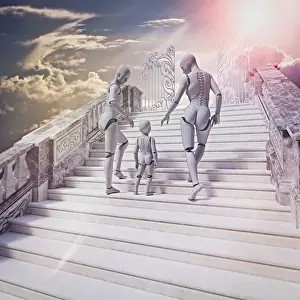 Family With One Child Prints: ai, ar, artificial intelligence