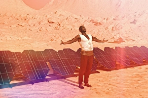 alternative energy, ar, arms outstretched, augmented reality, color image, computer graphic alternative energy, ar, arms outstretched, augmented reality, color image, computer graphic