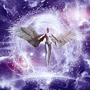angel, angelic, ar, augmented reality, beauty, color image, computer graphic, concept