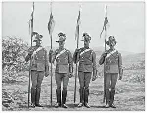 Images Dated 12th June 2020: Antique photograph of British Navy and Army: New South Wales lancers