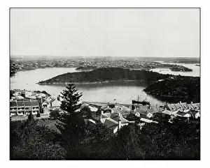 Retro Styled Prints: Antique photograph of Sydney