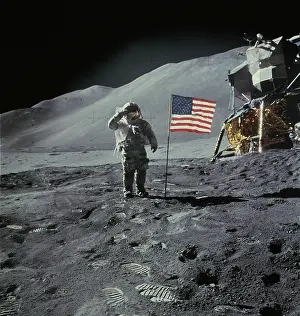 : Apollo 15 Lunar Surface Salute