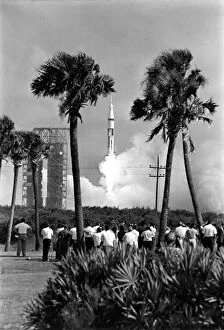 Images Dated 19th April 2019: Apollo VII Launch, October 1968