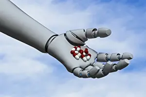 Human Limb Prints: ar, arms outstretched, augmented reality, blue sky, capsule, close up, cloud, color image