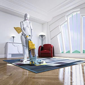 Images Dated 8th May 2017: ar, art deco, art deco style, augmented reality, carpet, chore, cleaner, cleaning