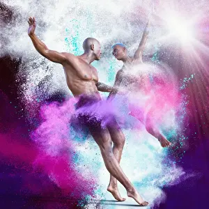 30 39 Years Prints: ar, augmented reality, bare, bare chest, beaming, bonding, boyfriend, color image
