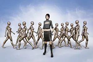 Gold Colored Prints: ar, augmented reality, beauty, boot, color image, computer graphic, concept, contrasting