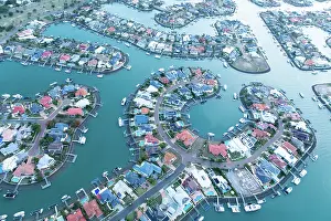 Brisbane Prints: Artificial canal suburb