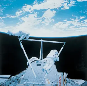 Only Men Prints: Astronauts working with EASE