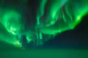 Aurora from the air