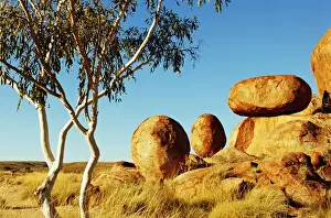 John W Banagan Prints: Australia, Northern Territory, Devils Marbles rock formation
