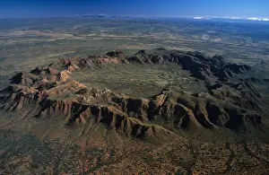 Australia, Northern Territory, Gosses Bluff Crater, aerial view