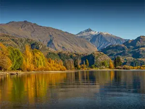 Prints of Southern Lightscapes Australia New Zealand Prints: Autumn tonings at Lake Wanaka, South Island, New Zealand