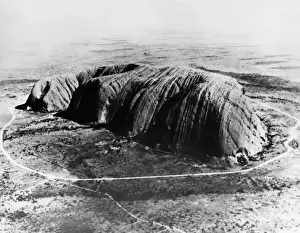 Aerial View Prints: Ayers Rock