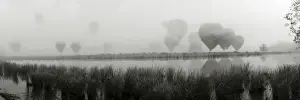 Kathryn Diehm Prints: Balloons fog reflection
