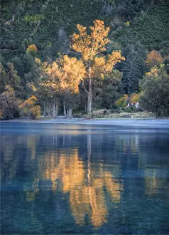 Beautiful lake Wakitipu, Otago, during the autumn season, south island, New Zealand