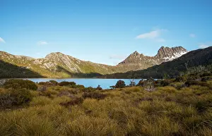 Yury Prokopenko Prints: Beautiful landscape of Cradle mountain with Dove lake, Tasmania