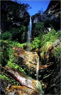 Flowing Water Prints: Beehive falls in the Grampians (Gariwerd) National park Western Victoria