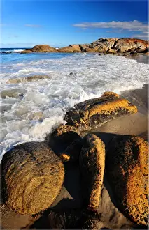 Beer Barrel beach, east coastline of Tasmania, Australia