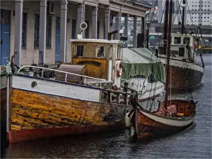 Architectural Feature Prints: Bergen Harbour scene