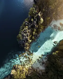 Merr Watson Aerial Landscape Prints: Big Lagoon in El Nido