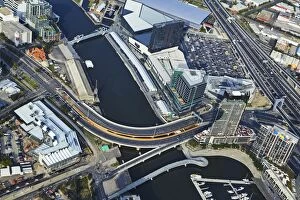 Images Dated 30th April 2011: Birds eye view of Victoria harbour docks in Melbourne