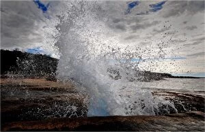 Images Dated 5th April 2010: The blowhole at Bicheno, situated on the south East coastline of Tasmania