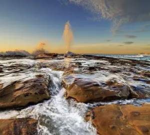 Blowhole sunrise