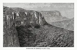 Images Dated 28th January 2023: Blue Mountains, New South Wales, Australia, wood engraving, published 1899