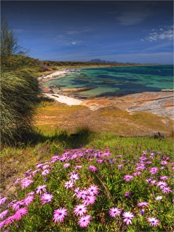 Southern lightscapes australia/blue rocks area coastline just north whitemark Southern lightscapes australia/blue rocks area coastline just north whitemark