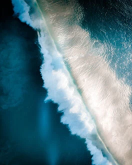 Sandrine Hecq Drone Photography Collection: Blue Wave
